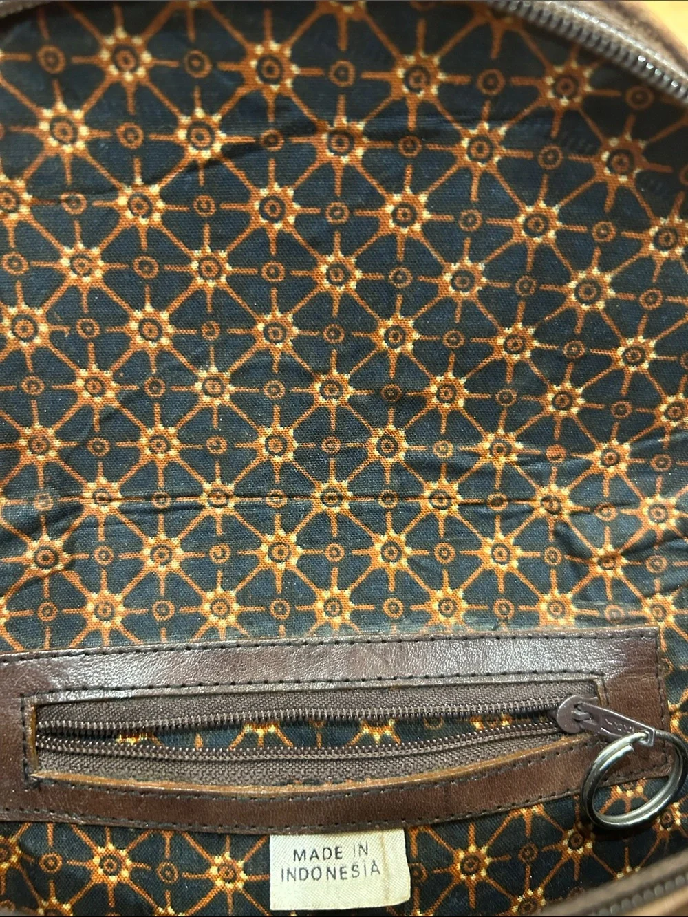 Vintage Handmade Brown Leather Crossbody Camera Bag Classic Womens Saddle Style